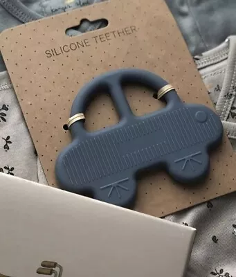 Silicone Baby Teether Grey Car BPA Free High Quality Soother • £6