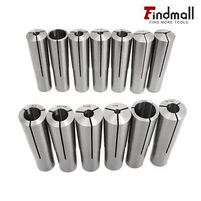 13Pcs Set #4 Morse Taper Collet 1/8  - 1  4MT MT4 With 3/16 1/4 3/8 1/2 5/8 3/4 • $87.45