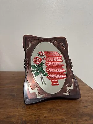 Vintage 1978 Yaps Music Box Love Story Floral Mirror Decor End Table - Works! • $19.99