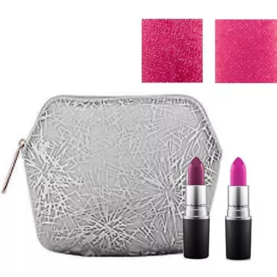 NewMac 2 Mini Matte Lipstick(Rebel / Flat Out Fabulous)&Cosmetic Bag • $19.90