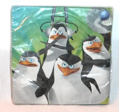 New In Package Dreamworks The Penquins Of Madagascar 16- Lunch Napkins • $5.99