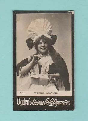 Actress  -  Ogdens  Guinea  Gold  -  No. 701  -  Marie  Lloyd  -   1901 • £2.95