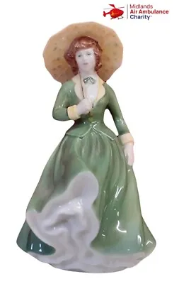 Coalport Sarah Jane Fine Bone China Lady Parasol Figurine Ornament Vintage 8/89 • £13.50