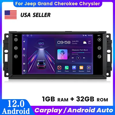 Car GPS Radio Navi Stereo For Jeep Grand Cherokee Dodge RAM Chrysler Carplay • $149.99