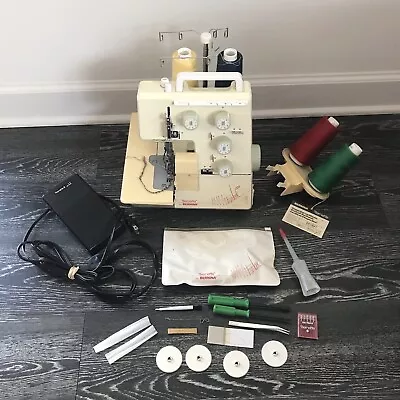 VTG Bernette For Bernina 004 Funlock Serger Sewing Machine W/ Pedal WORKING READ • $129.10