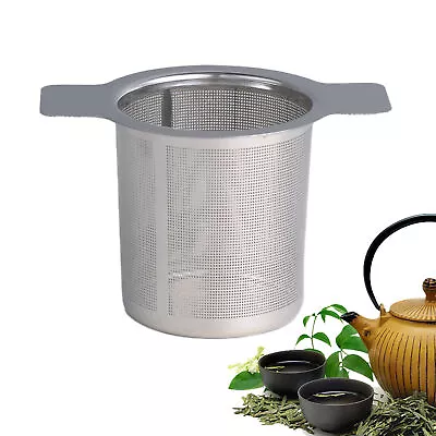 Tea Infuser With Lid Mesh Stainless Steel Metal Cup Strainer Loose Leaf Filter • $7.82