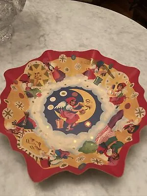 Vintage  Germany Fluted Cardboard Cookie/ Candy Tray 11.25” • $10