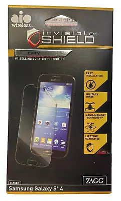 Zagg InvisibleSHIELD DRY Screen Protector For Samsung Galaxy S4 - Clear • $8.99