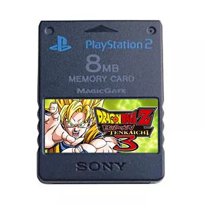 Dragon Ball Z Budokai Tenkaichi 3 2 Save PS2 Official Memory Card Unlocked Saves • $24.90