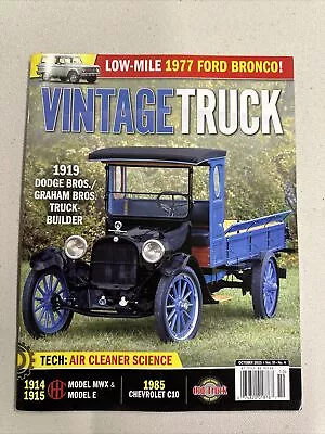 Vintage Truck Magazine October  2023 Vol 32 No 4 1919 Dodge Bros. • $11.99