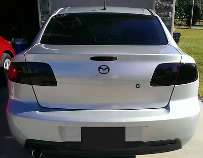 04-09 Mazda 3 Sedan Smoked Tinted Tail Light Covers Vinyl • $24.99