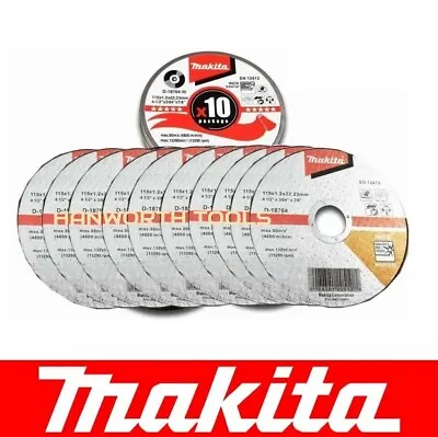 Makita Cutting Disc 115mm Super Thin Inox Stainless Steel 4.5  Inch Cutter Blade • £6.83