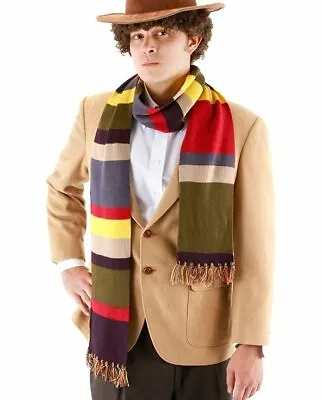 $16.95 • Buy Dr Who Fourth 4th Doctor 6' Striped Scarf Costume Replica Tom Baker BBC LICENSED