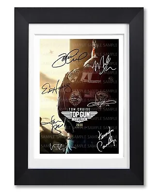 £7.99 • Buy Top Gun Maverick Movie Cast Signed Poster Print Photo Autograph 2020 Film Gift