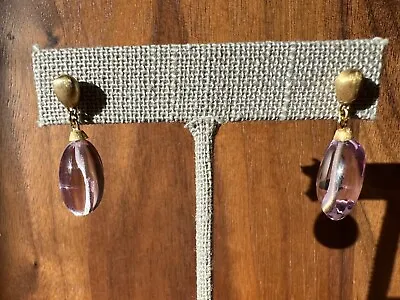 Teardrop Amethyst 18ky Gold Marco Bicego Earrings • $1500