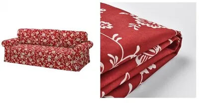 Ikea Ektorp / VRETSTORP Cover For 3-seat Sofa-bed Virestad Red/white50503579 • £149.99