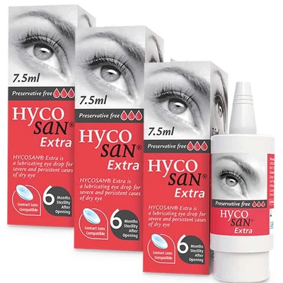 £22.99 • Buy 3 X Dry Eye Drops Hycosan Extra Preservative Free RECOMMENDED BY OPTICIANS