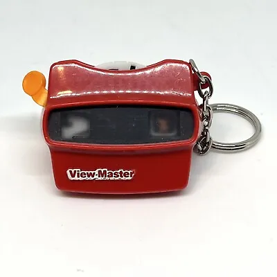 Vtg Mini View-master Keychain Miniature Red Viewer Key Ring 1997 Safari Animals • $9
