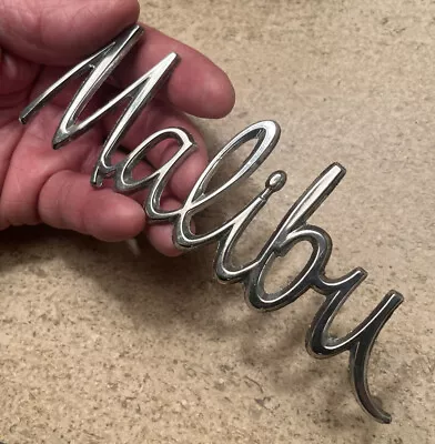 Excellent Vintage *Chevy Malibu* Muscle Car- *Nameplate /Emblem* • $14.44