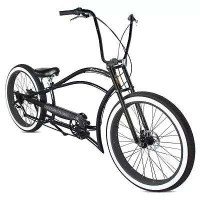 26  Micargi 7 Speed Chopper Bicycle Disc Brakes Shimano Shifter Fat Tires Bike • $830.99