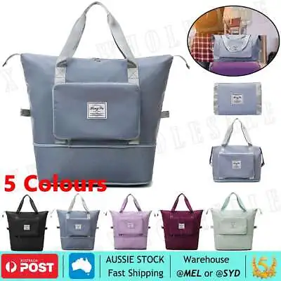 Large Capacity Folding Travel Bags Waterproof Luggage Tote Handbag Duffle Bag • $17.45