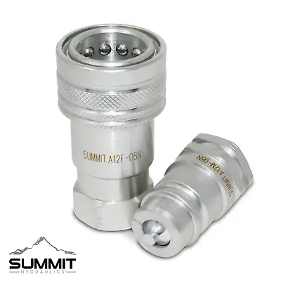 1/2″ NPT ISO 7241-A Quick Disconnect Hydraulic Coupler Set • $19.95