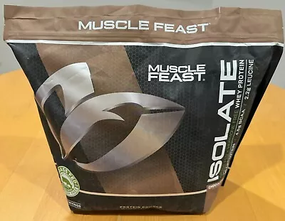 MUSCLE FEAST Grass-Fed WHEY PROTEIN ISOLATE - 5lb - CHOCOLATE - FREE SHIPPING • $92.99