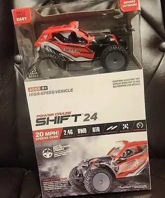 Power Craze Shift 24 Mini Rc High Speed Buggy Red  • $28