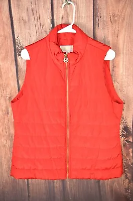 Michael Kors Puffer Jacket Vest Women's Size Large L Red • $29.99