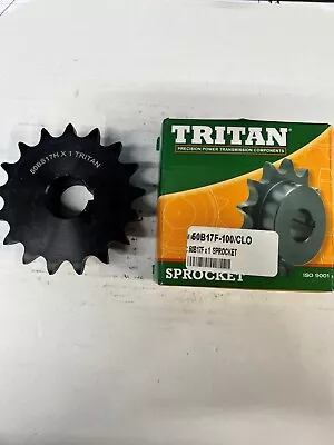 50B17F Sprocket 1  Bore 1/4 KW 2SS 50 Chain 17 Tooth • $35