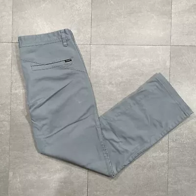 Volcom Vmonty Chino Pants Men's Size 33 X30 Skater Skinny Jeans Blue / Gray • $17.27