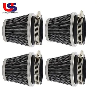 4 Air Intake Filter Pod Cleaner 54mm For Suzuki Kawasaki Yamaha Motorcycle • $19.27