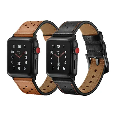 $20.96 • Buy Premium Leather Watch Band Strap For Apple Watch Series 8 7 6 49/45/44/40//38/42