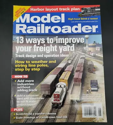 Model Railroader Magazine - June 2010- Train Hobbyist Miniature • $3.99