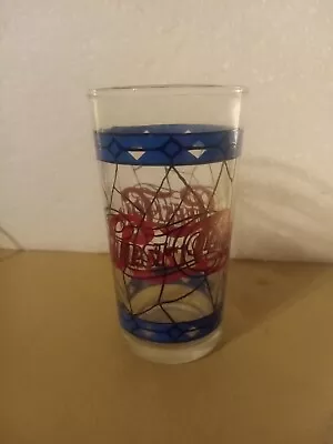 Vintage Pepsi-Cola Tiffany Style Stained Glass 12oz. Drinking Glass • $13.25