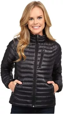 Marmot 241480 Womens Quasar Full Zip Puffer Jacket Black Size X-Large • $191.25