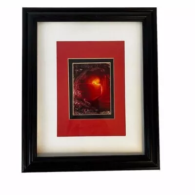 Original Art Quebec Canada 2008 Framed Artist Ne Le Red Abstract Signed • $56