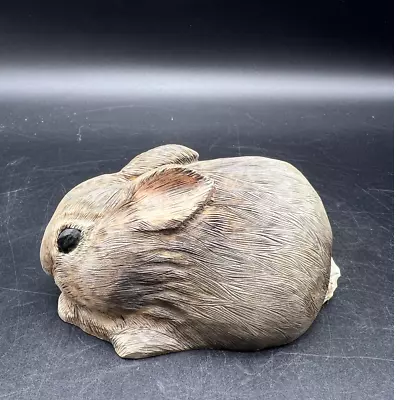 Hand Carved Bunny Rabbit By Cocke Realistic And Artist Signed • $89