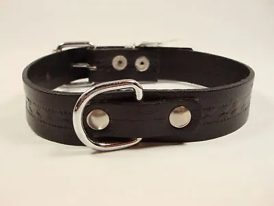 Rass Black Leather Dog Collar 19  New • $6