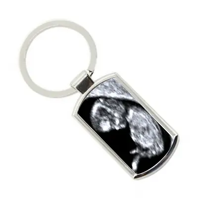 New Mummy Baby Scan Metal Keyring Gift  Image Daddy Best Mum Mom Mothers Day • £5.99