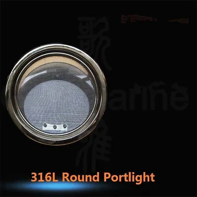316L Stainless Steel Round Shape Portlight Porthole Hatch Window Marine Boat • $325