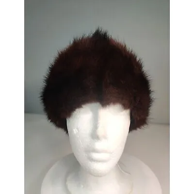 Vintage Elegant International Mink Fur Hat From Canada 21.5  • $150