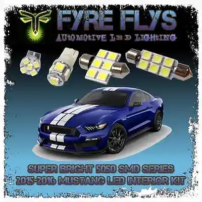 White LED Interior Lights Package Kit For 2015-2019 Ford Mustang 5050 Series SMD • $10.99