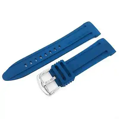 Bracelet Vostok Europe Anchar Silicone 0 15/16in Blue Buckle Polished New • $48.77