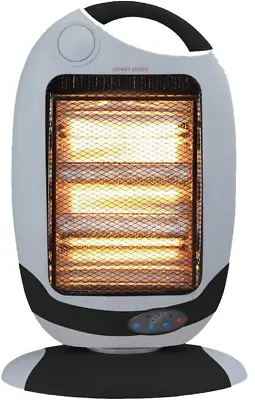 £39.94 • Buy 1200W Oscillating Halogen Heater +Remote Control + Timmer +carry Handle