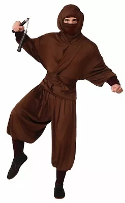 Asian Ninja Warrior Mens Halloween Costume ONE SIZE UP TO 42 ES • $48.88