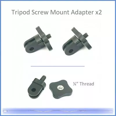 Tripod Screw Mount Adapter X2 - For GoPro Type Fittings • £3.29