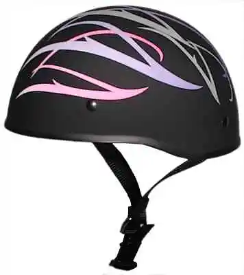 Crazy Al's WORLD'S SMALLEST LIGHTEST SOA DOT Matte Pink & Purple Half Helmet • $119.95