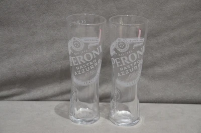 £8.99 • Buy 2x Peroni Nastro Azzurro Half Pint Beer Glass 10oz Tall & Slim Brand New CE M18