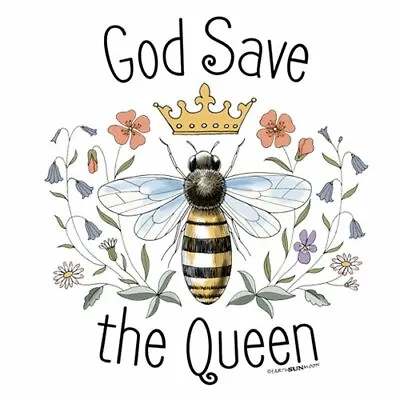$31.53 • Buy God Save The Queen T-shirt XL XXL Bee Cotton Garden Short Sleeve Ladies